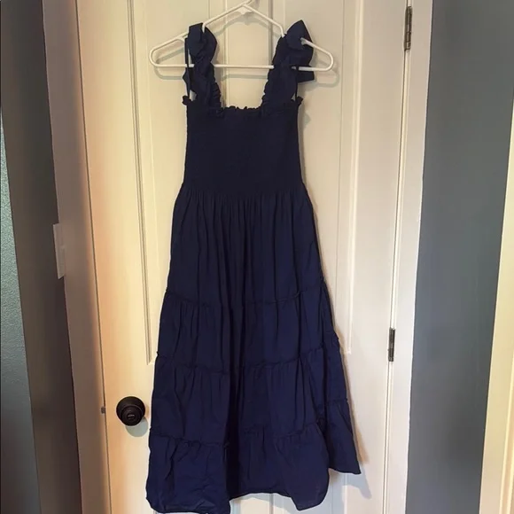 house on the hill / Dress (Navy) 90㎝ The Elizabeth Nap Dress - Navy Cotton – Hill House Home